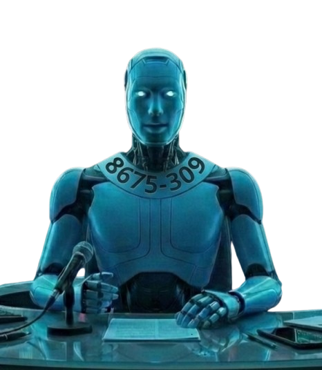 AI robot "Executor" at press conference for TradeExecutor.AI's Execution Arena.