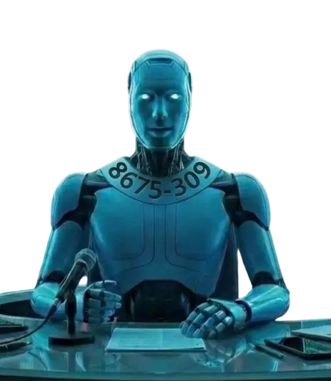 AI robot "Executor" at press conference for TradeExecutor.AI's Execution Arena.
